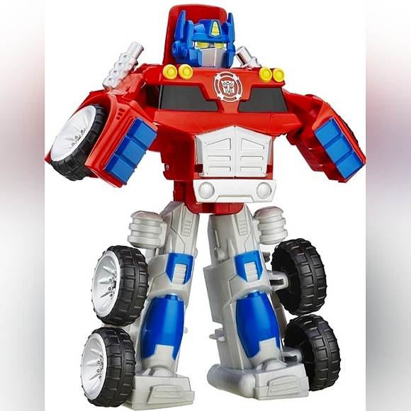 NWT~Playskool Heroes~Transformers Rescue Bots~Optimus Prime Action Figure Toy~ - Picture 2 of 6